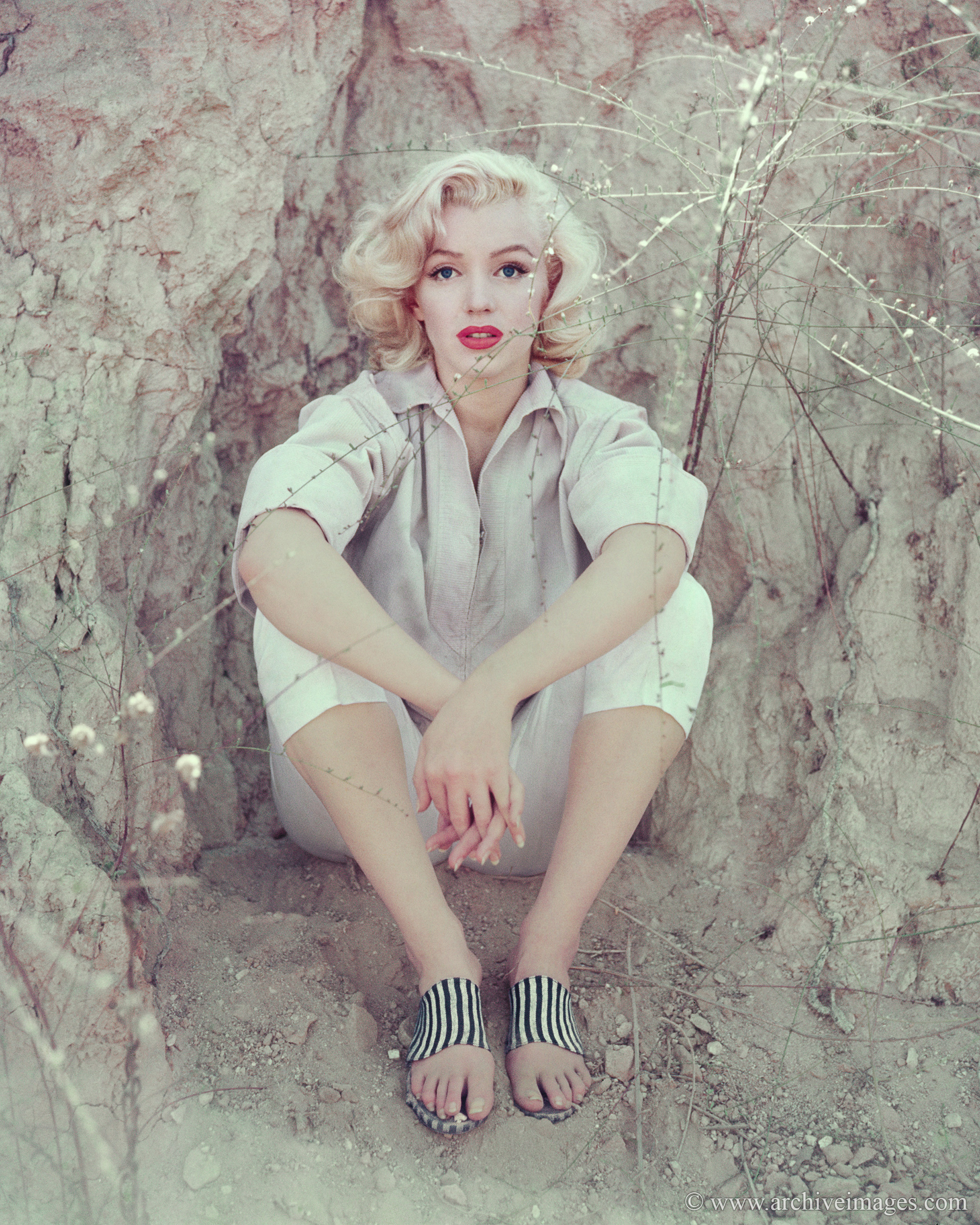 The Rock Sitting series by Milton H Greene